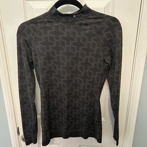 FIGS Patterned Long Sleeve Underscrub Top